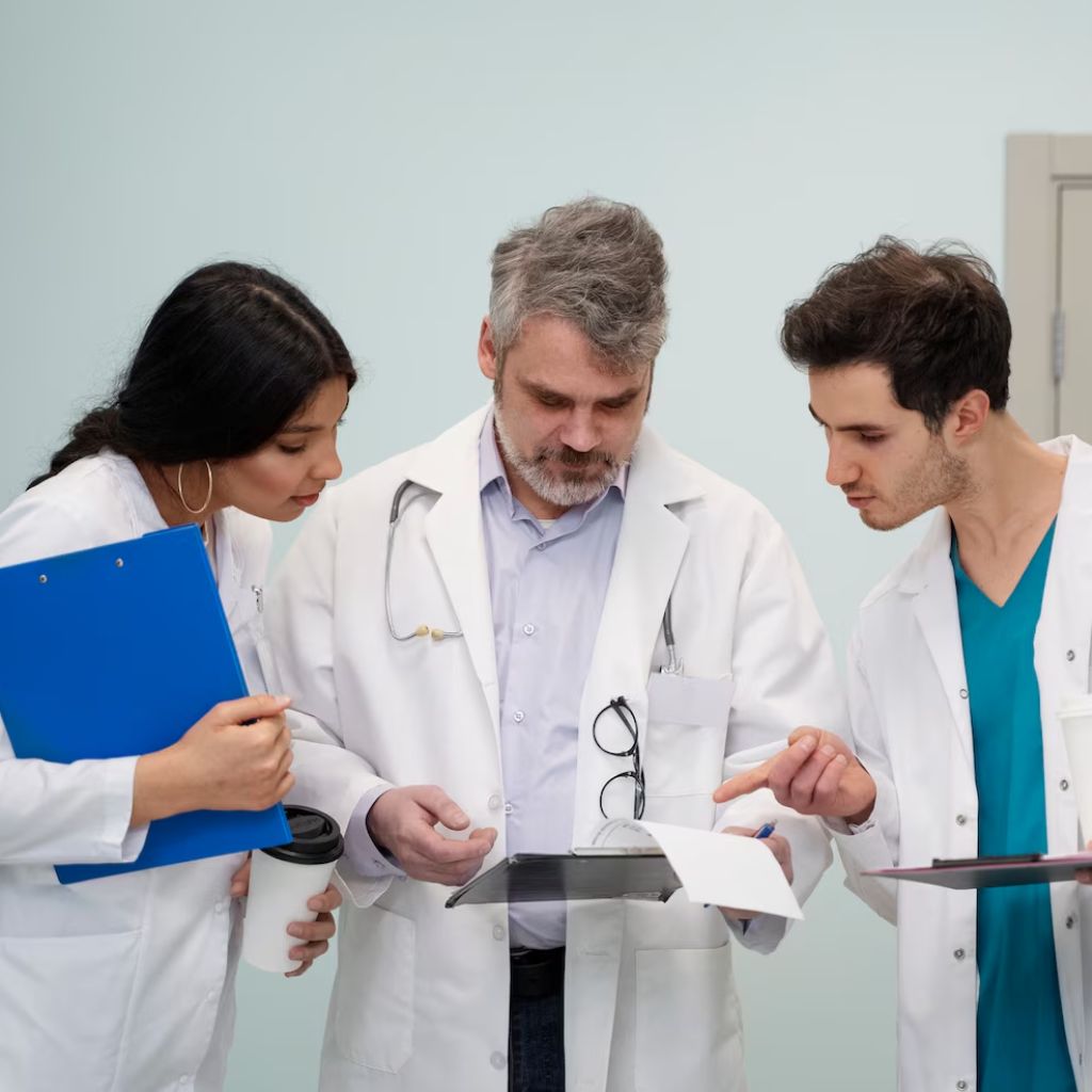 Caring hands illustration