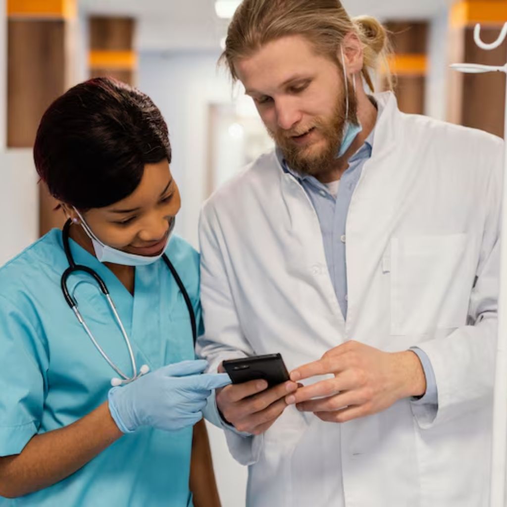 Family walking on a guided path